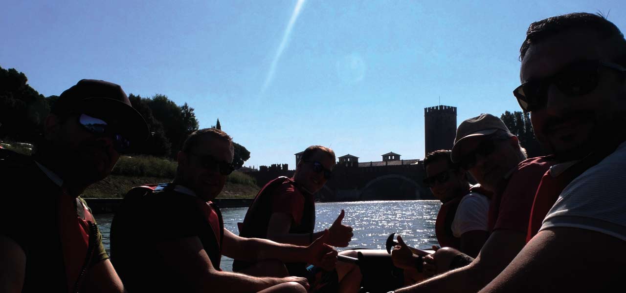 Verona auf dem Seeweg wie zu Zeiten der alten Römer